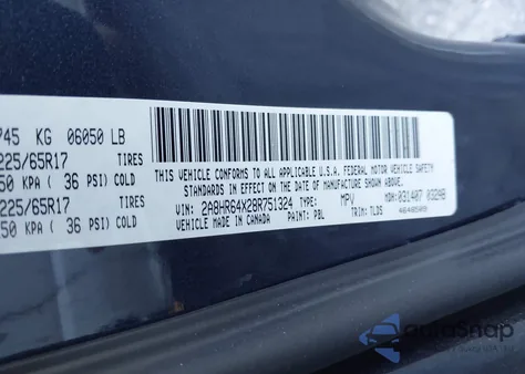 2012 Chrysler Town & Country Touring z USA, uszkodzony, nr VIN 2C4RC1BG7CR382066